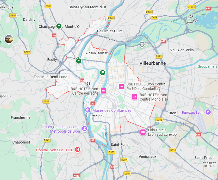 zone intervention NewLink Lyon et Métropole Lyon